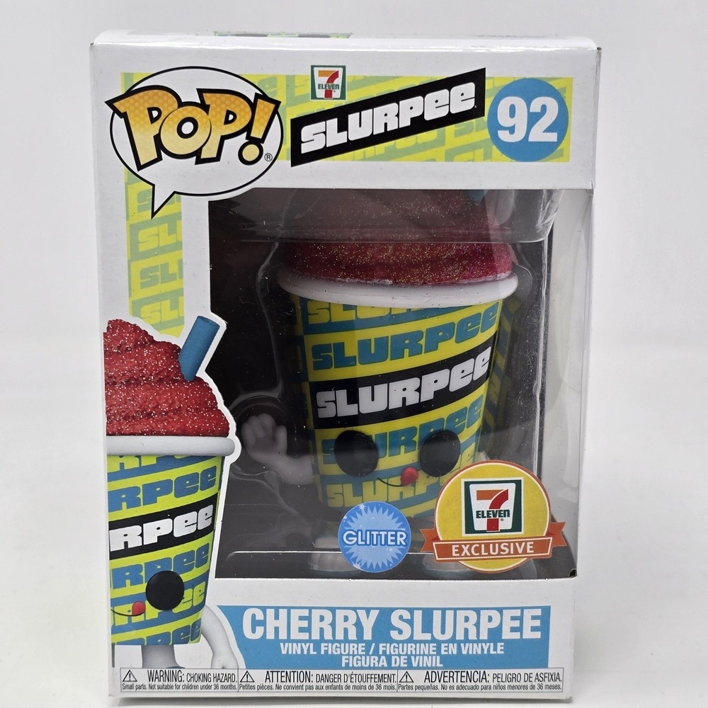 Funko Pop Slurpee Cherry 92‎ Glitter 7-Eleven Exclusive Standard Multicolor